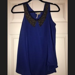 Blue tank top (dressy)